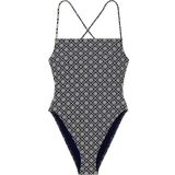Tory Burch Printed Tie-Back One-Piece Swimsuit