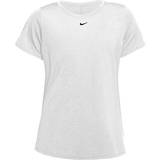 Nike Dam T-shirts & Linnen Nike Dri-FIT One Short-Sleeve Top Women - White/Black