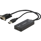 LogiLink Kabeladaptrar Kablar LogiLink HDMI-VGA/USB A Adapter M-F 0.2m