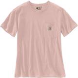Herr - Rosa T-shirts & Linnen Carhartt Women's Loose Fit Heavyweight Short-Sleeve Pocket T-shirt