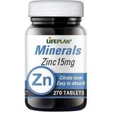 Lifeplan Zinc Citrate 15Mg Tabs 270