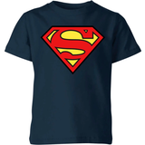 Superman Överdelar DC Comics Kid's Justice League Superman Logo T-shirt - Navy
