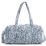 Bomull - Gråa Duffelväskor & Sportväskor Vera Bradley Medium Travel Duffel Bag, Perennials Gray-Recycled Cotton