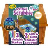 Crayola Lekset Crayola Crayola Scribble Scrubbie Pets Glow Ocean Treasure Chest Playset