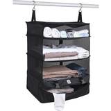 Resväskor Grand Fusion Housewares Stow-N-Go Large Portable Luggage System In Black