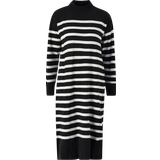 Midiklänningar - Randiga Vila Midi Knitted Dress - Black