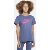Nike Girls' Sportswear Basic Futura T-Shirt Elemental Pink/White