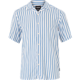Viskos Skjortor Only & Sons Regular Fit Resort Collar Shirt - Aqua/Mountain Spring