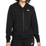 Nike Unisex Tröjor Nike Sportswear Club Fleece Full-Zip Hoodie - Black/White