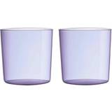 Lila Muggar Design Letters DL Kids Eco Drinking Glass 2-p Purple