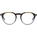 Tom Ford Gråa Glasögon & Läsglasögon Tom Ford FT5833-B Blue-Light Block 056