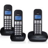 Profoon Fast telefoni Profoon DECT-Telefon mit 3 Mobilteilen, schwarz