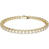 Swarovski Dam Armband Swarovski Matrix Tennis Bracelet - Gold/Transparent