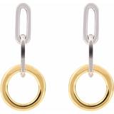 Fiorelli Örhängen Fiorelli Open Circle Chain Link Yellow Gold Plating Drop Earrings E6223