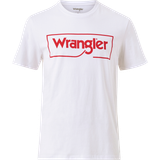 Wrangler Bomull - Herr T-shirts Wrangler Logo Crew Neck T-shirt - White