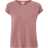 Dam - Rosa T-shirts Vero Moda Normal Passform O-ringning Nedsänkta Axlar T-shirt Lila