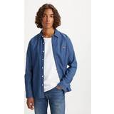 Levi's Battery Housemark slimmad skjorta Blå Indigo Stonewash