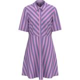 Lila - Skjortklänningar Y.A.S Savanna 2/4 Shirt Dress Orchid Stripes:ASTER