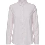 Fransa Skjortor Fransa Långärmad skjorta Vit av 65% Bomull, 32% Polyester, 3% Elastan, för Dam