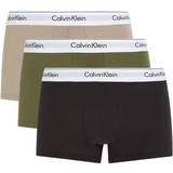 Calvin Klein Gröna Kalsonger Calvin Klein 3-pack Modern Cotton Stretch Trunk Black/Green