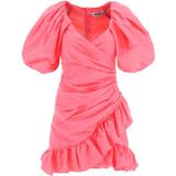 MSGM Klänningar MSGM Draped Mini Dress - Hot Pink