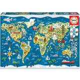 Educa World Map Sean Sims 200 Pieces