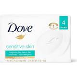 Dove Beauty Bar Soap Sensitive Skin Fragrance Free 4 Bars 3.75