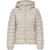 Dam - Gråa Jackor Only Short Quilted Jacket - Gray/Pumice Stone