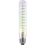 Eglo LED Dimmable Tube Twisted Filament E27 Iridescent Light Bulb 4W
