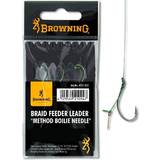 Browning brons 8 flätor matare ledare metod koka nål 6,4 kg, 14 lbs 0,12 mm 10 cm 3 st, 8