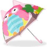 Paraply litet Relaxdays barnparaply med 3D-ugg, paraply för flickor och pojkar, litet paraply från 3 år