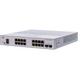 Cisco Gigabit Ethernet - PoE Switchar Cisco Business 350-16T-2G