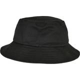 Bomull Solhattar Flexfit Unisex bomull twill bucket hatt barn hatt, svart, en
