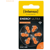 Batterier - Knappcellsbatterier - Orange Batterier & Laddbart Intenso Energy Ultra hörapparat batteri PR 48-13 6-pack blister