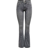 Only Dam Byxor & Shorts Only Onlblush Mid Flared Jeans - Grey Denim