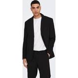 Only & Sons Kavajer Only & Sons Slim Fit Reverse Blazer - Black