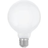 Eglo LED-lampor Eglo E27 LED-lampa, glödlampa Globe Milky, 9 watt (motsvarar 75 watt) 1 055 lumen, glödlampa varm vit, 2 700 k, glödlampa G95, Ø 9,5 cm