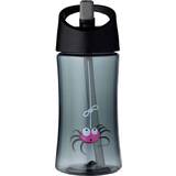 Carl Oscar Nappflasktillbehör Carl Oscar Transparent water bottle with a straw 350 ml Gray Spider