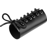 Rimba Penissleeves Sexleksaker Rimba Erotic Fashion ra7411 penisrör, svart läder justerbar, 1-pack (1 x 1 styck)