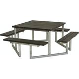 Bänkbord Plus Picknickbord Twist ReTex/stål