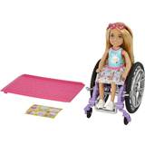Mattel Barbies Dockor & Dockhus Mattel Barbie Chelsea Doll With Wheelchair & Ramp Blonde