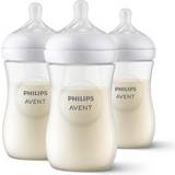 Silikon Nappflaskor Philips Avent Natural Response-nappflaska – 3 x 260 ml nappflaskor för nyfödda och äldre, BPA-fri, 1 månader (modell SCY903/03)