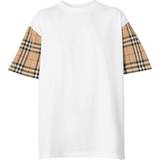 Burberry Dam Överdelar Burberry Vintage Check T-shirt - White