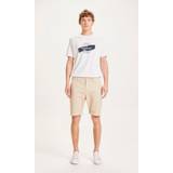Knowledge Cotton Apparel Herr Byxor & Shorts Knowledge Cotton Apparel Chuck Regular Chino Poplin Shorts - Light feather gray