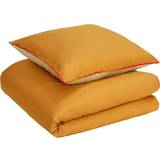 Bomull - Orange Sängkläder Hübsch Sengetøj, bomuldsparcle, OEKO-TEX Påslakan Brun, Grön, Röd, Orange
