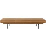 Muuto Soffor Muuto Outline Daybed Black/ Leather/Cognac Soffa 200cm