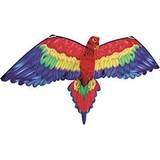 Günther Leksaker Günther Paul 1152 3D drake papegoja Cora, Einl-drake med färgmagnifikt segel av högkvalitativ polyester, för barn från 6 år, med snöre och handtag, ca 144 x 80 cm