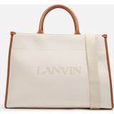Lanvin Canvas and Leather Tote Bag