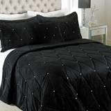 Riva Home Sängöverkast Riva Home New Diamante Set Bedspread Black
