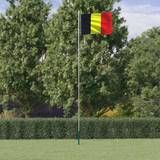 VidaXL Polyester Flaggor & Tillbehör vidaXL Belgiens flagga flaggstång 6,23